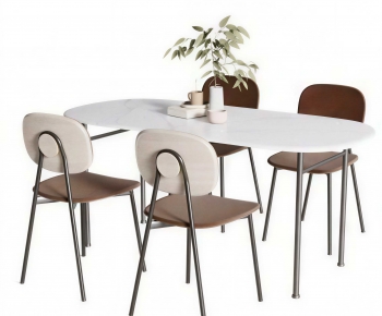 Modern Dining Table And Chairs-ID:488560916