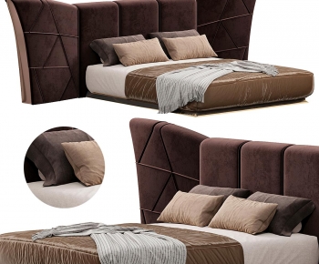 Modern Double Bed-ID:669573076