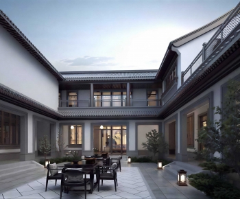 New Chinese Style Courtyard/landscape-ID:205116997