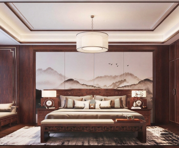New Chinese Style Bedroom-ID:528142936