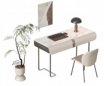 Modern Computer Desk And Chair-ID:444258939