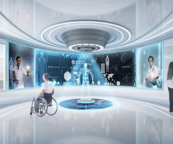 Modern Exhibition Hall-ID:393707049