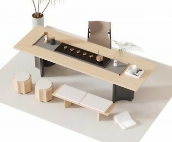 New Chinese Style Tea Tables And Chairs-ID:741957901