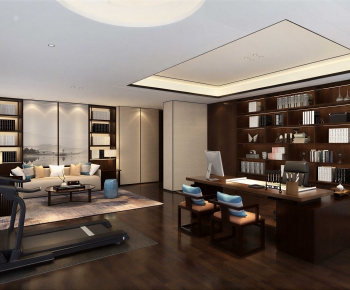 New Chinese Style Manager's Office-ID:645733128