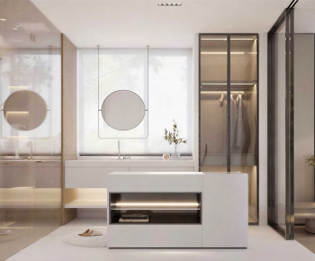 Modern Clothes Storage Area-ID:875137095