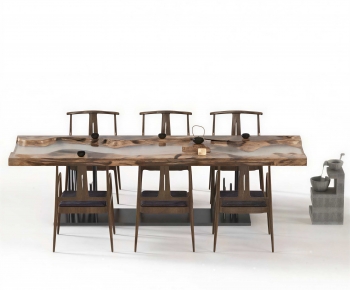 New Chinese Style Tea Tables And Chairs-ID:270487079