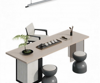 New Chinese Style Tea Tables And Chairs-ID:347078089