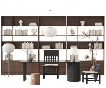 Modern Computer Desk And Chair-ID:582560066