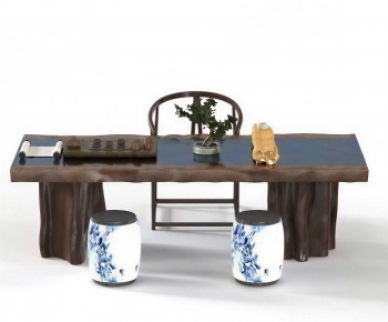 New Chinese Style Tea Tables And Chairs-ID:432353973
