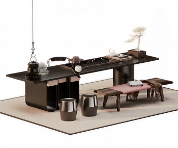 New Chinese Style Tea Tables And Chairs-ID:509591143