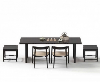 New Chinese Style Tea Tables And Chairs-ID:587903987