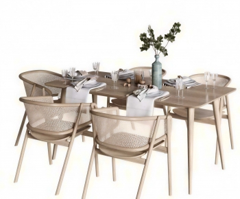 Modern Dining Table And Chairs-ID:401736975