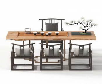 New Chinese Style Tea Tables And Chairs-ID:413625002