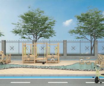 Modern Park Landscape-ID:486285928