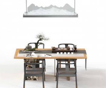 New Chinese Style Tea Tables And Chairs-ID:574567086