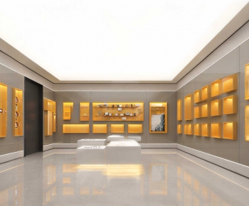 Modern Exhibition Hall-ID:444186937