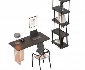 Modern Computer Desk And Chair-ID:909268915