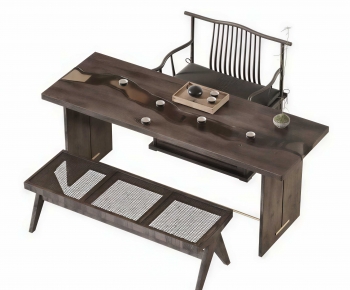 New Chinese Style Tea Tables And Chairs-ID:143698939