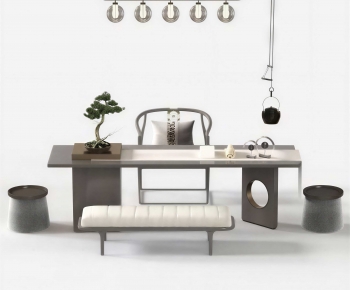 New Chinese Style Tea Tables And Chairs-ID:559712897