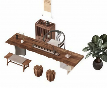 New Chinese Style Tea Tables And Chairs-ID:851678876