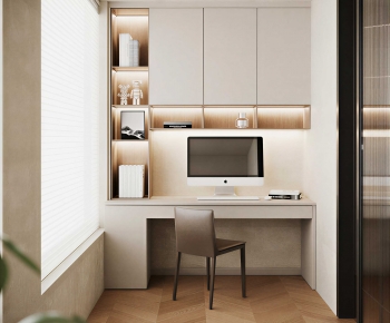 Modern Computer Desk And Chair-ID:815000065