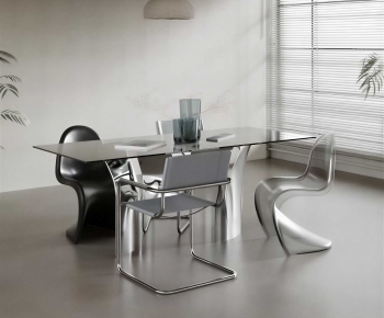 Modern Dining Table And Chairs-ID:373210966