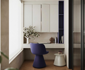 Modern Computer Desk And Chair-ID:448052889