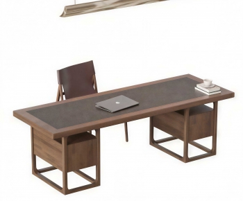 New Chinese Style Computer Desk And Chair-ID:472632888