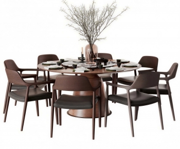 New Chinese Style Dining Table And Chairs-ID:730417016