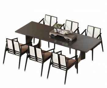 New Chinese Style Dining Table And Chairs-ID:378904102
