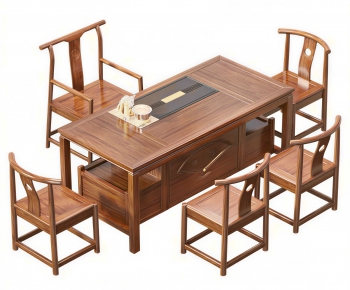 New Chinese Style Tea Tables And Chairs-ID:979621896