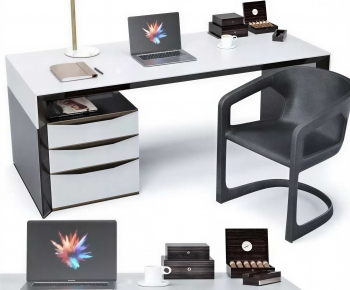 Modern Computer Desk And Chair-ID:134099966