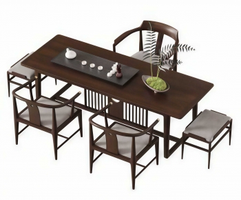 New Chinese Style Tea Tables And Chairs-ID:677629956