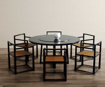 New Chinese Style Dining Table And Chairs-ID:435578111