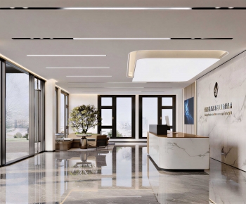 Modern Office Reception Desk-ID:183341989