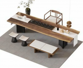 New Chinese Style Tea Tables And Chairs-ID:745251895