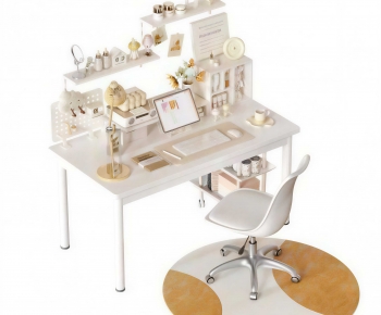 Modern Computer Desk And Chair-ID:274104125