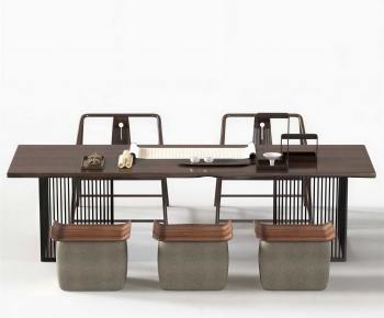 New Chinese Style Tea Tables And Chairs-ID:558830025