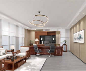 New Chinese Style Manager's Office-ID:370162962