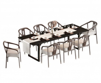 New Chinese Style Dining Table And Chairs-ID:769685982