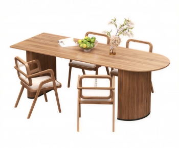 Modern Dining Table And Chairs-ID:717112067