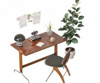 Modern Computer Desk And Chair-ID:753803975