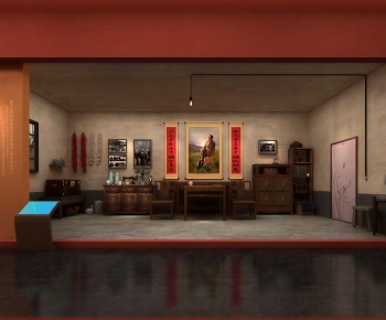 Retro Style Exhibition Hall-ID:728698027