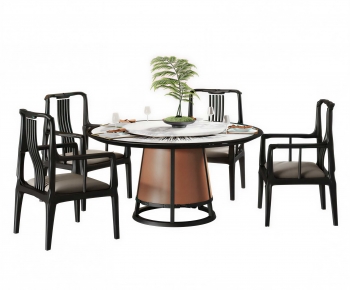 New Chinese Style Dining Table And Chairs-ID:439722061