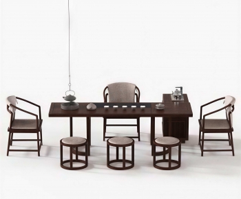 New Chinese Style Tea Tables And Chairs-ID:368673098