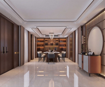 New Chinese Style Dining Room-ID:875427963