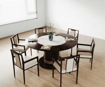 New Chinese Style Dining Table And Chairs-ID:414604905