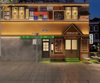 New Chinese Style Facade Element-ID:349544055