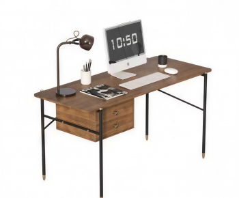 Modern Computer Desk And Chair-ID:934441188