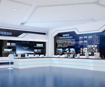 Modern Exhibition Hall-ID:378202927